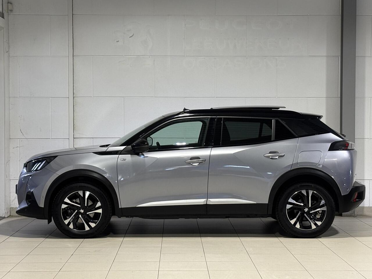 Peugeot e-2008 GT Pack 50kWh EV 136pk AUTOMAAT | SCHUIF/KANTELDAK | NAPPA LEDER | STOELVERW. | KEYLESS ENTRY | ADAPTIVE CRUISE | NAVI | CAMERA