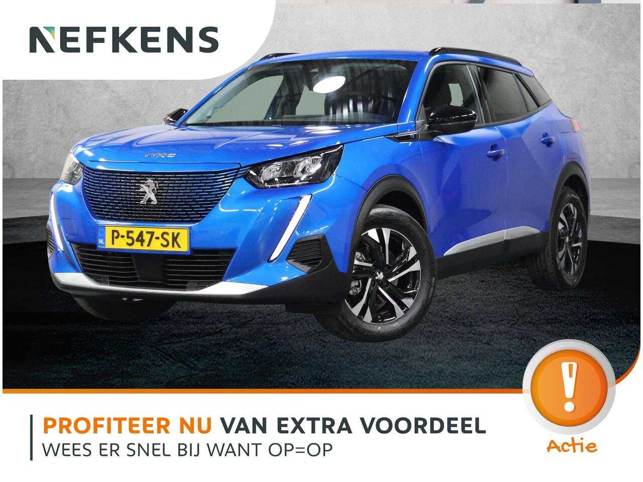 Peugeot e-2008 EV Allure Pack 50 kWh 136PK | 1ste eigenaar | AppleCarplay/Android Auto | 17"LMV | Camera | AUTOMAAT | Keyless | Adaptive Cruise Control | Climate Control | FULL LED | Isofix | Privacy Glass |