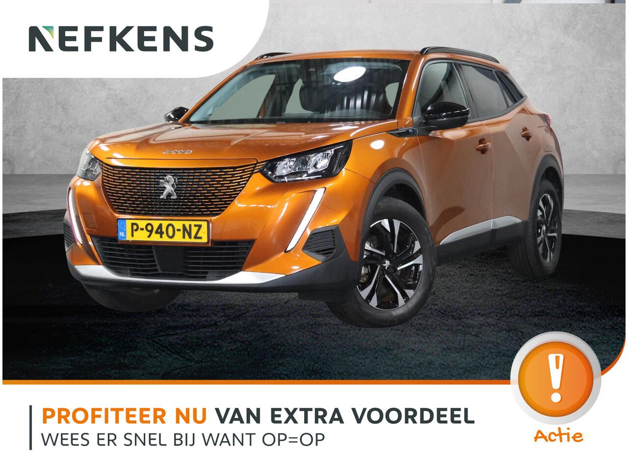 Peugeot e-2008 Allure Pack 50kWh 136PK | 1ste eigenaar | ACCURAPPORT 92% | AppleCarPlay/AndroidAuto | Climate Control | Adaptive Cruise Control | Camera | FULL LED | Navigatie | LMV | Parkeersensoren | Privacy Glass | Isofix |