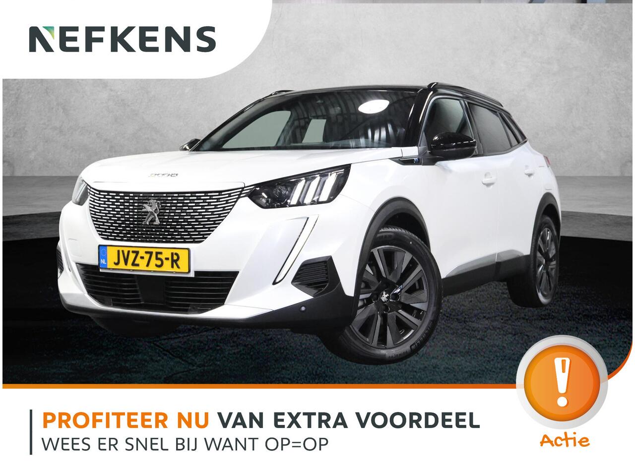 Peugeot e-2008 EV GT 50 kWh 136PK | SOH 99% | 3 FASE | AppleCarplay/Android Auto | Schuifkanteldak | Stof/LEER | 18"LMV | Camera | AUTOMAAT | Keyless | Cruise Control | Climate Control | Camera | FULL LED | Sfeerverlichting | Isofix | Privacy Glass |