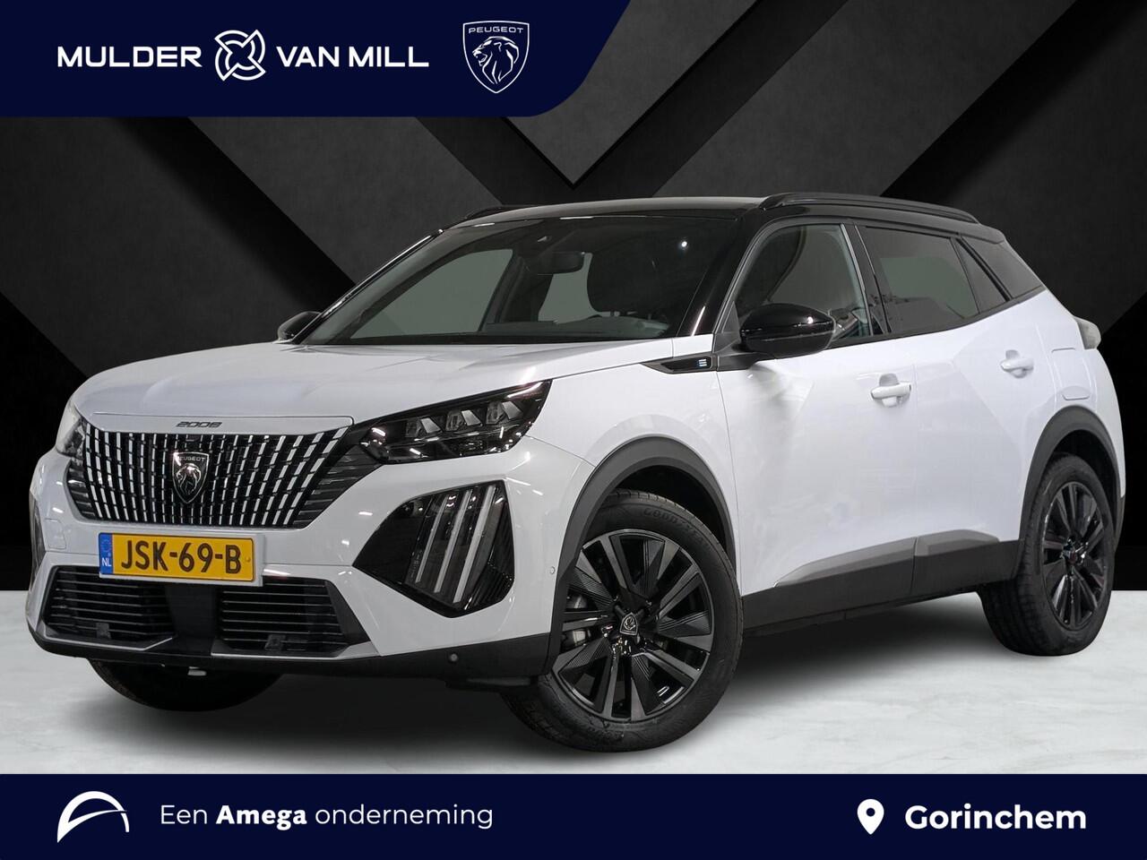 Peugeot e-2008 GT EV 3-FASEN 54kWh 156pk | SCHUIF/KANTELDAK | CAMERA | NAVI | ALCANTARA/LEDER | ADAPTIVE CRUISE | 18" LM-VELGEN | KEYLESS ENTRY