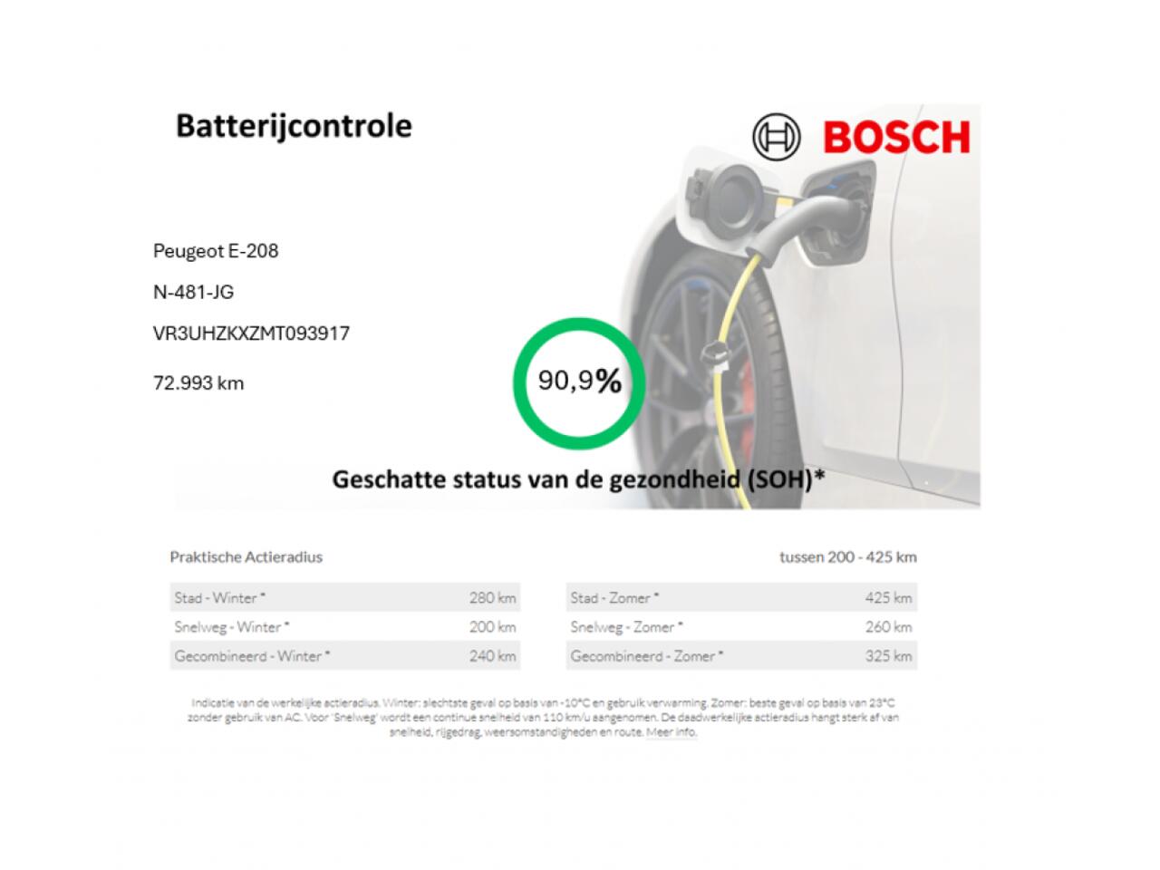 Peugeot e-208 Active 50 kWh - Carplay, Navi, Cruise, SOH 90,9%