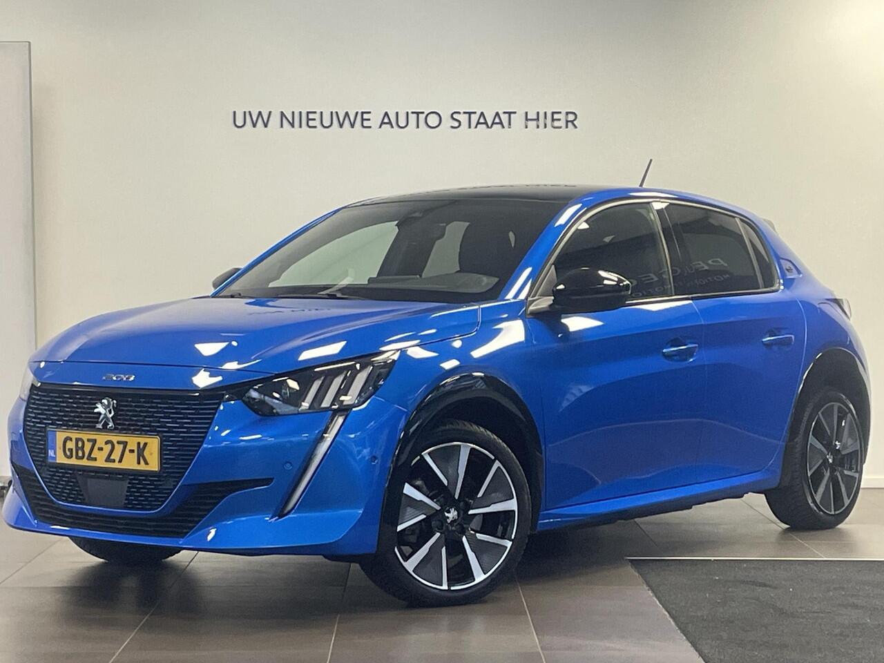 Peugeot e-208 GT EV 3-FASEN 50kWh 136pk | PANODAK | STOELVERW. | DODEHOEKBEW. | WARMTEPOMP | CAMERA | NAVI | DAB+ | CLIMA | CRUISE CONTROL |