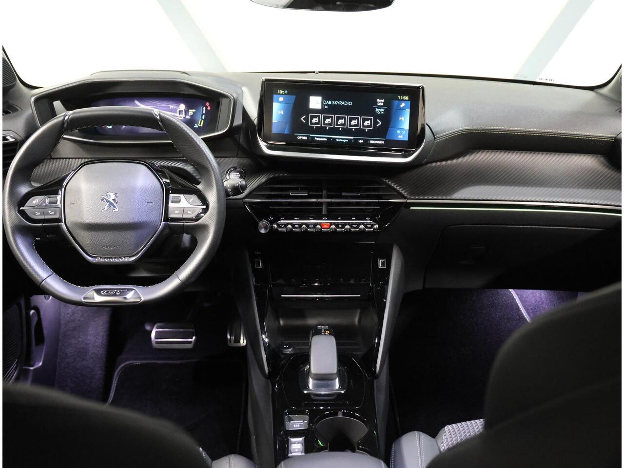 Peugeot e-208 EV GT Pack 50 kWh 136PK | 1ste eigenaar | AppleCarplay/Android Auto | 17"LMV | Camera | AUTOMAAT | Keyless | Cruise Control | Climate Control | Camera | FULL LED | Sfeerverlichting | Isofix | Privacy Glass |