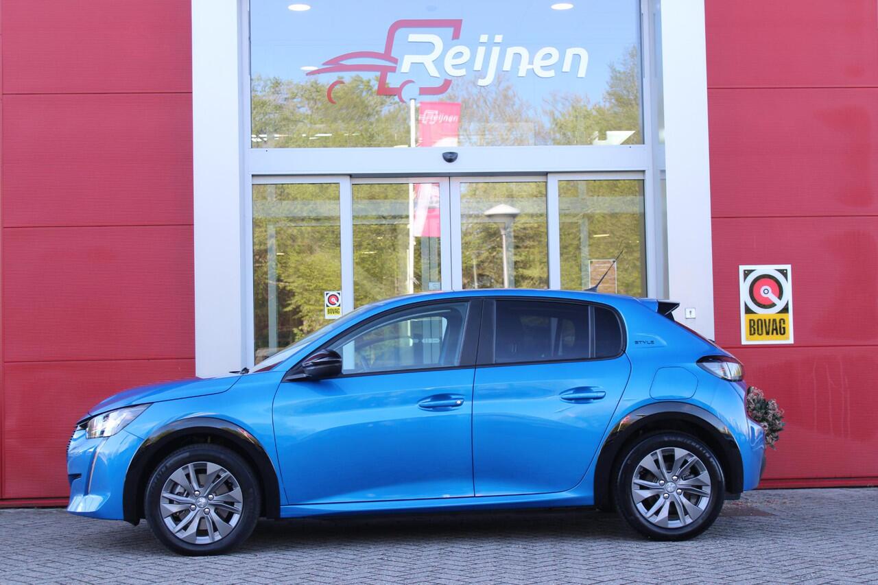 Peugeot e-208 EV STYLE 136PK 50 kWh | 3-FASE | ACHTERUITRIJ CAMERA | DAB+ RADIO | CLIMATE CONTROL | CRUISE CONTROL | LICHTMETALEN VELGEN | APPLE CARPLAY/ANDROID AUTO | KEYLESS START | LED KOPLAMPEN |
