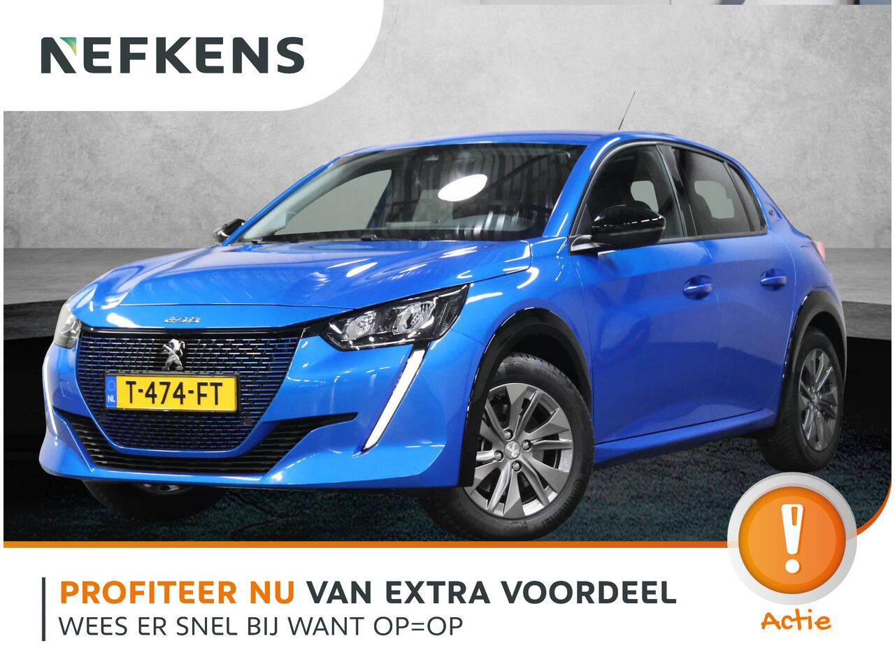 Peugeot e-208 Allure Pack 50kWh 136PK | 1ste eigenaar | LEER/Stof | AppleCarPlay/AndroidAuto | AUTOMAAT | 3 FASE | LED lampen | LMV | Navigatie | Camera | Climate Control | Cruise Control | Isofix | Privacy Glass |