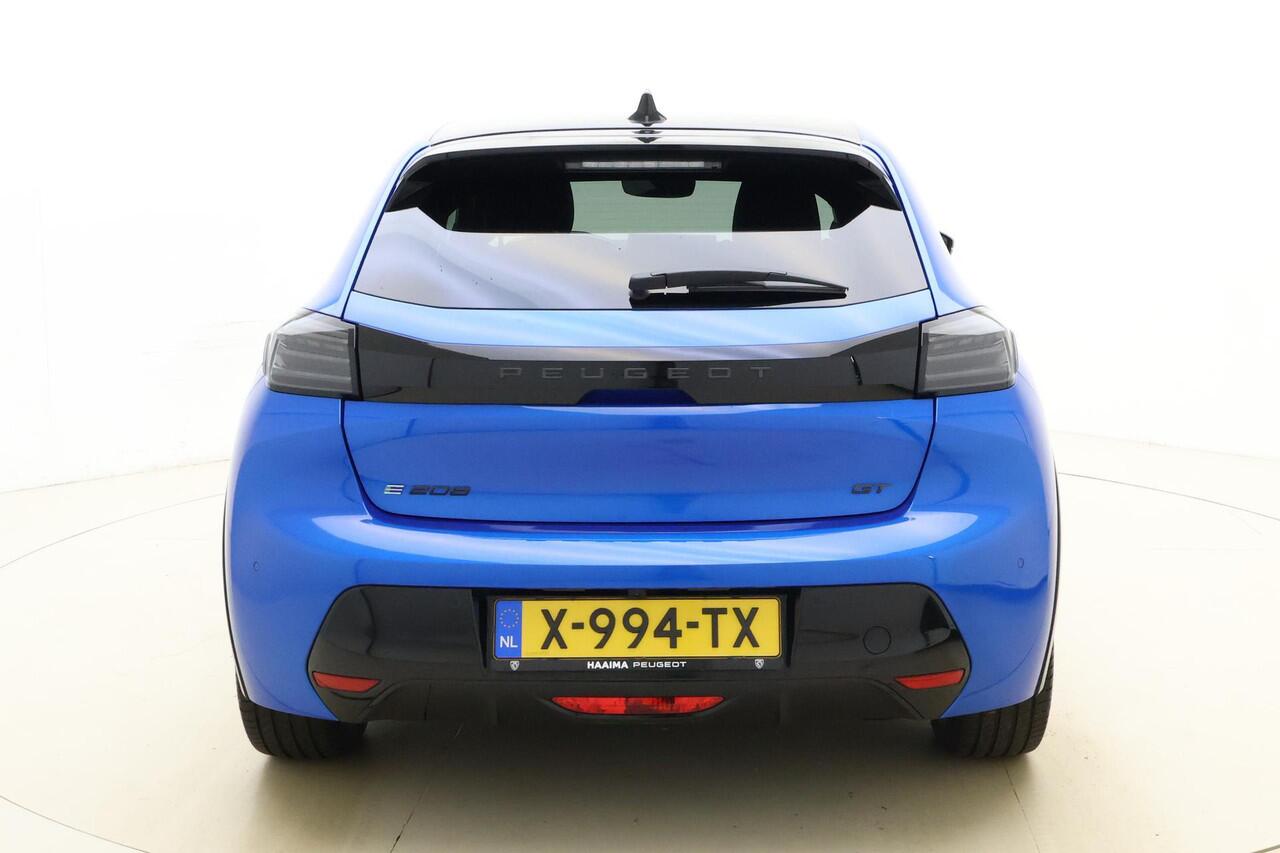 Peugeot e-208 EV GT 51 kWh 156 Pk | 400 Km-WLTP | Navigatie | Adaptieve Cruise Control | Camera Achter | Zwart Dak Black Diamond | BTW Auto