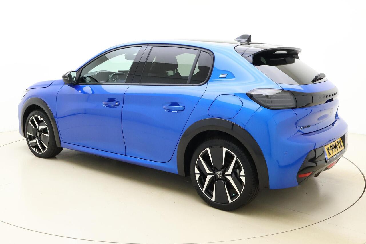 Peugeot e-208 EV GT 51 kWh 156 Pk | 400 Km-WLTP | Navigatie | Adaptieve Cruise Control | Camera Achter | Zwart Dak Black Diamond | BTW Auto