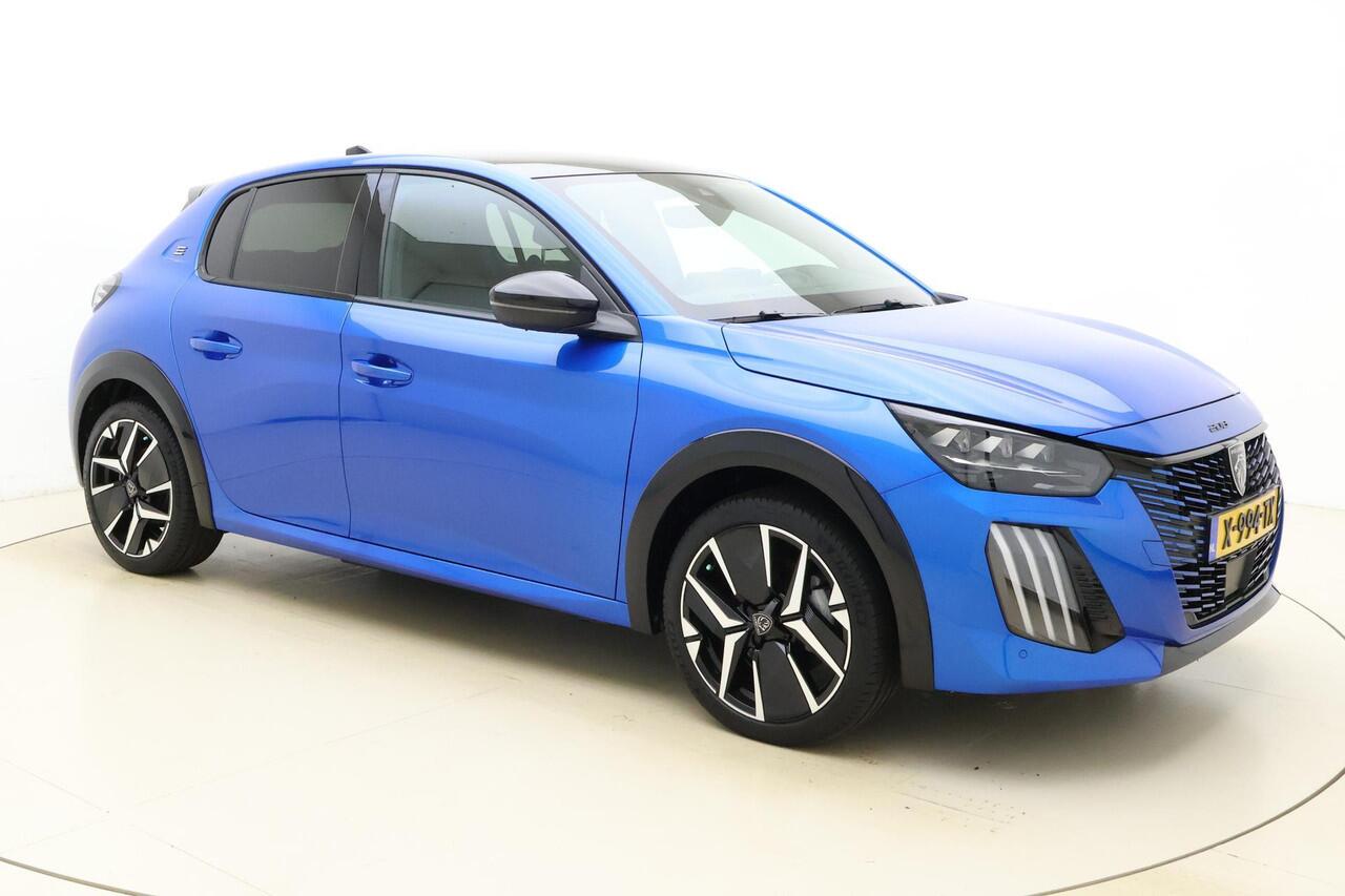 Peugeot e-208 EV GT 51 kWh 156 Pk | 400 Km-WLTP | Navigatie | Adaptieve Cruise Control | Camera Achter | Zwart Dak Black Diamond | BTW Auto
