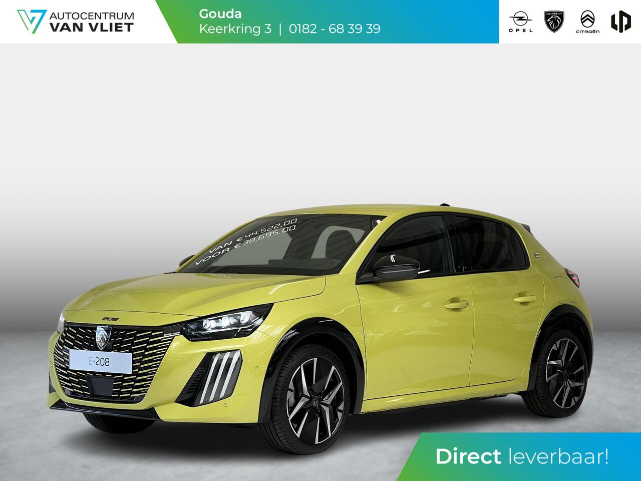 Peugeot e-208 EV GT 51 kWh | Long range | Stoelverwarming & Massage | Navigatie | Adaptieve Cruise Control |