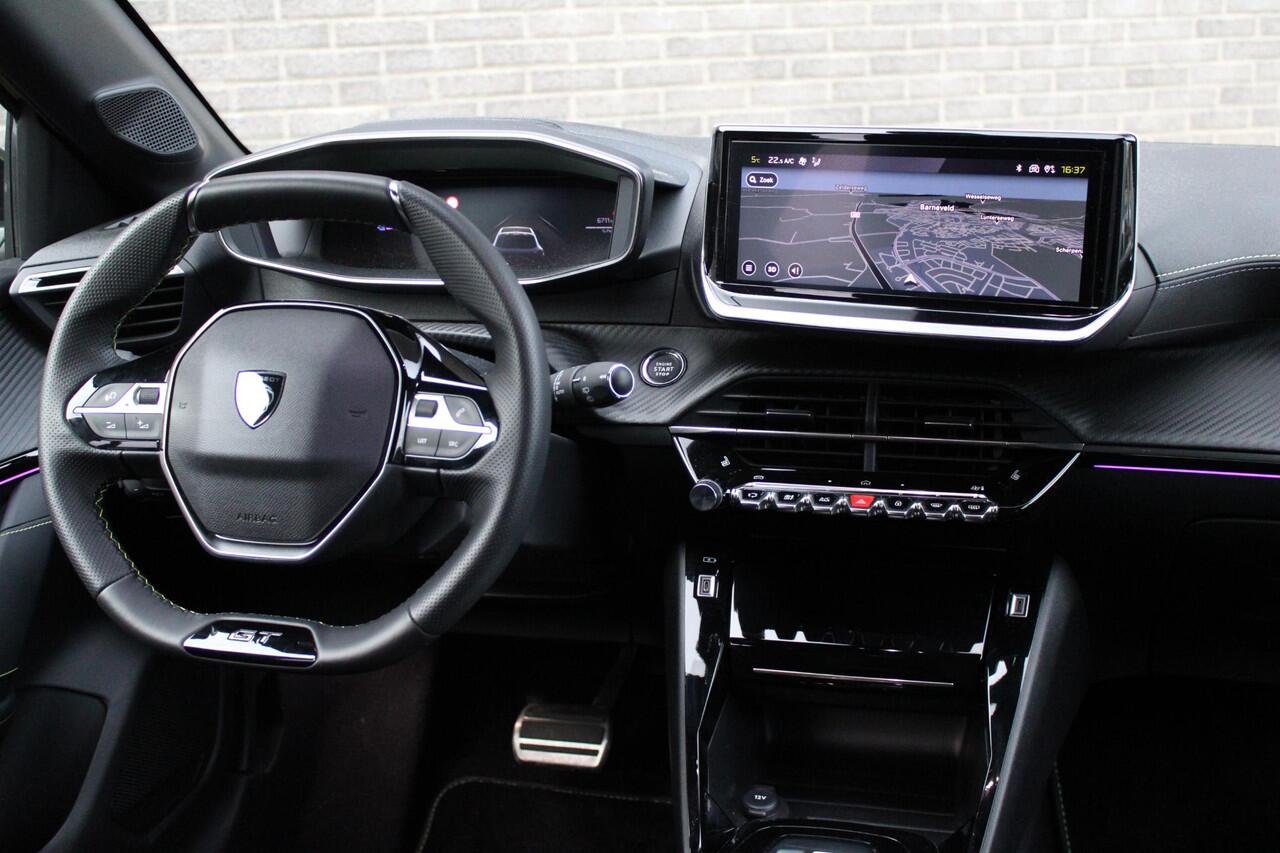 Peugeot e-208 EV GT 51 kWh Automaat, Achteruitrijcamera, Stoelverw., Applecarpl./Andr. Auto, Dodehoek detectie, Cruise/Climate Control, 360 Camera, Keyless Entry/Start, Luxe alcantara bekleding