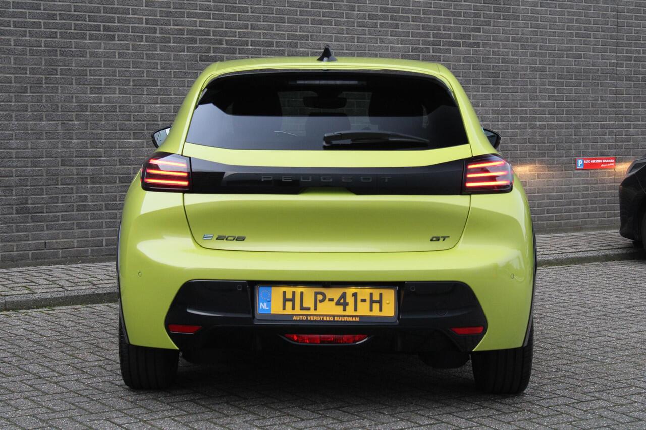 Peugeot e-208 EV GT 51 kWh Automaat, Achteruitrijcamera, Stoelverw., Applecarpl./Andr. Auto, Dodehoek detectie, Cruise/Climate Control, 360 Camera, Keyless Entry/Start, Luxe alcantara bekleding