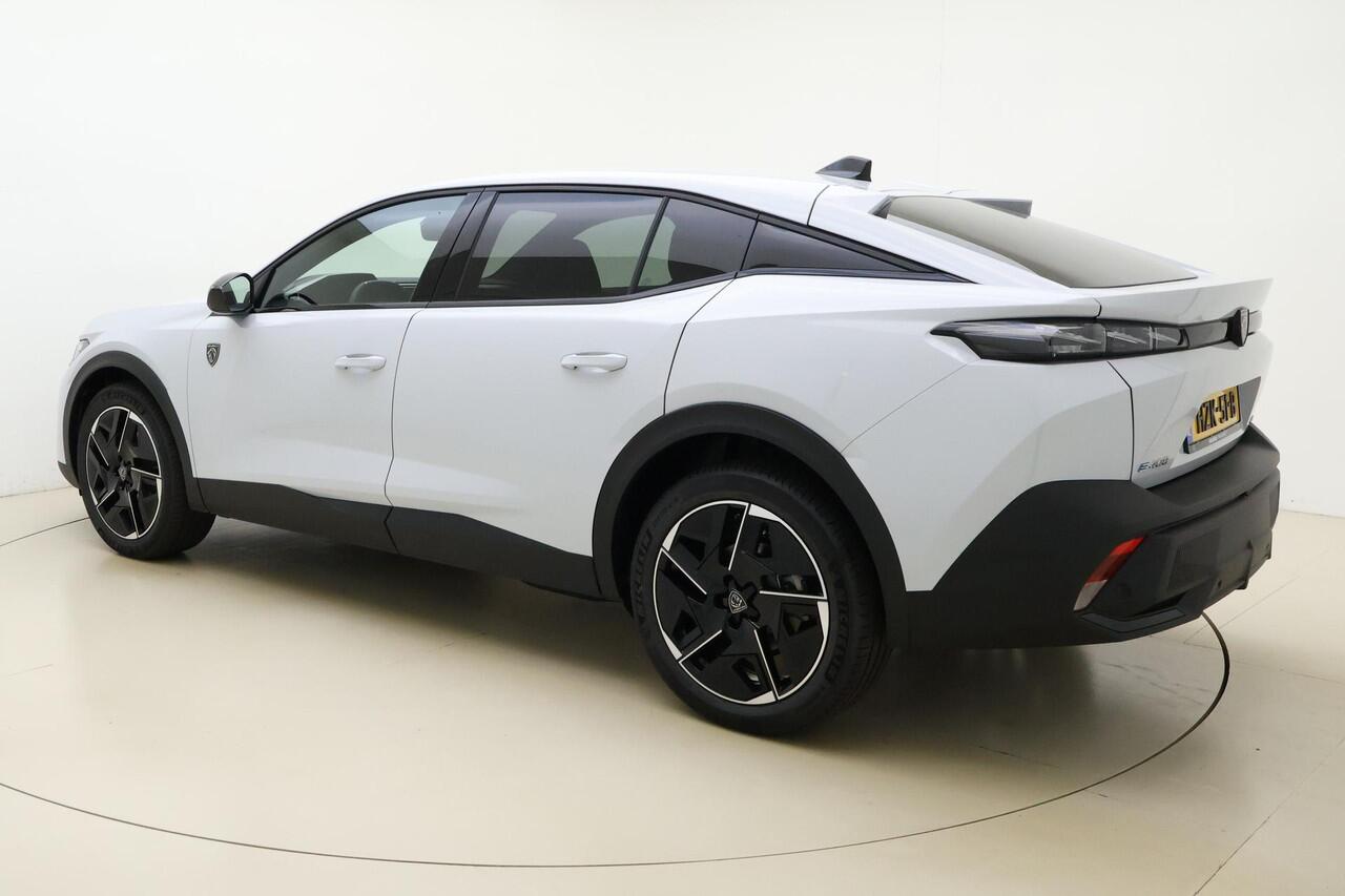 Peugeot e-408 GT Avantage 58 kWh | WLTP 453Km | Elektrische Achterklep | Adaptieve Cruise Control | Parkeer Sensoren Achter | Navigatie | DAB+ | Apple Carplay & Android Auto |