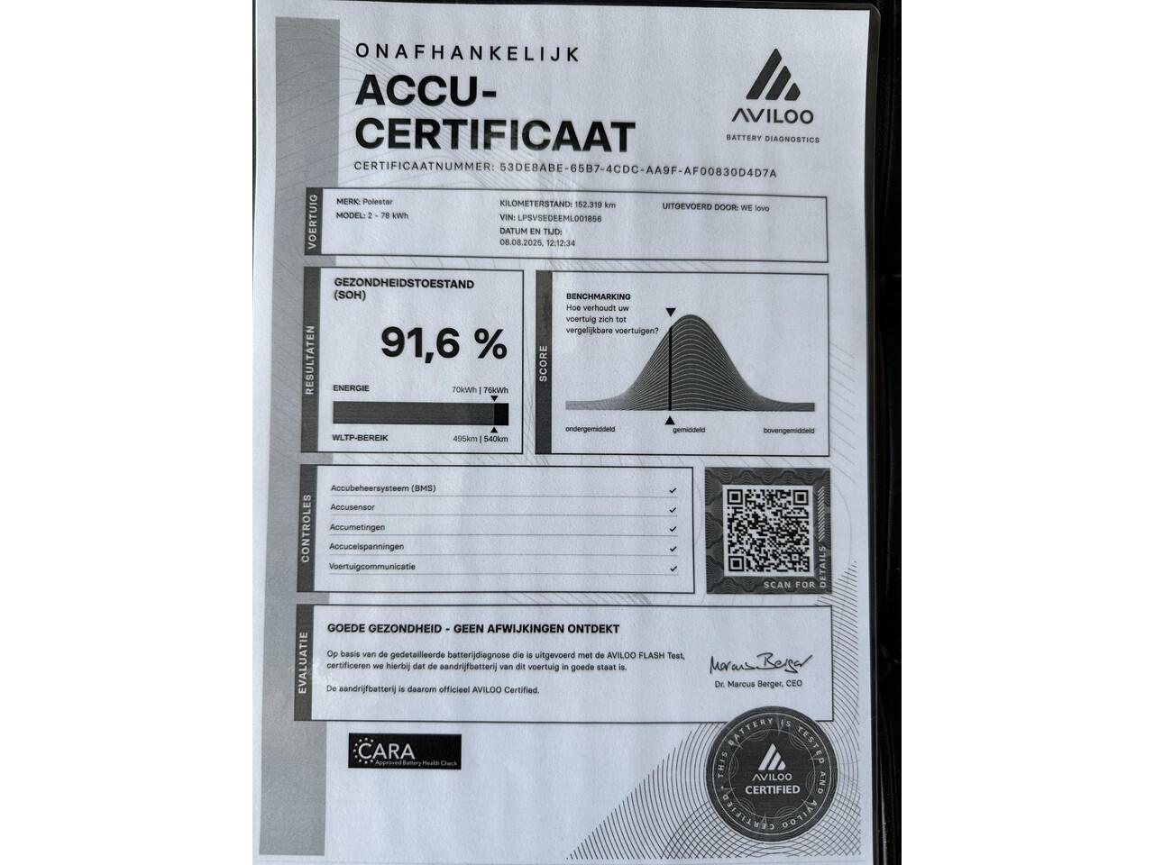 Polestar 2 Long Range Dual Motor Launch Edition 78kWh Dealer onderhouden/trekhaak