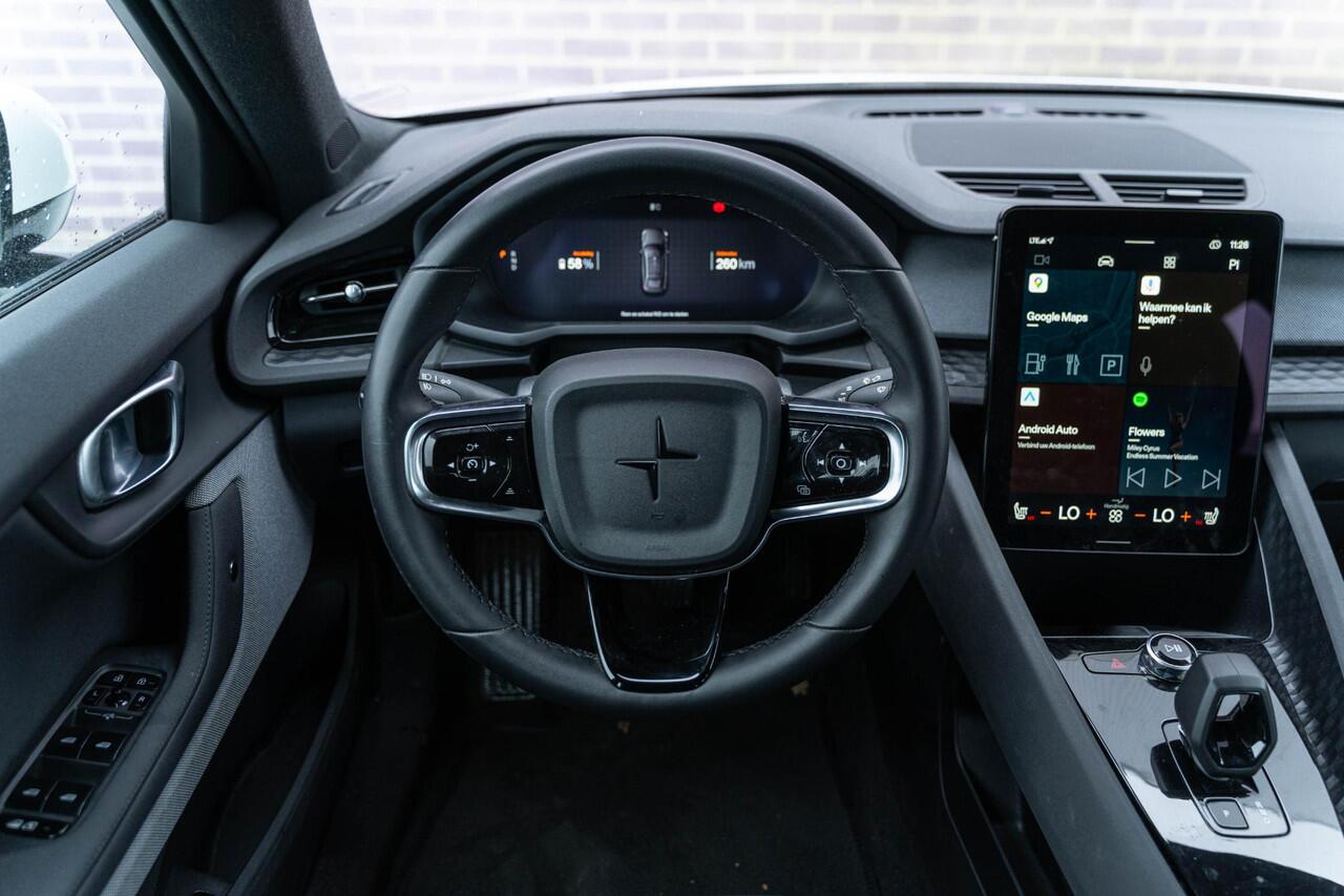 Polestar 2 Long Range Single Motor 78 kWh | Pilot lite pack | Adaptive cruise control | 360 camera | Stoelverwarming | Google Maps navigatie | Dode hoek detectie BLIS | LED koplampen | Keyless | Apple Carplay / Android Auto |