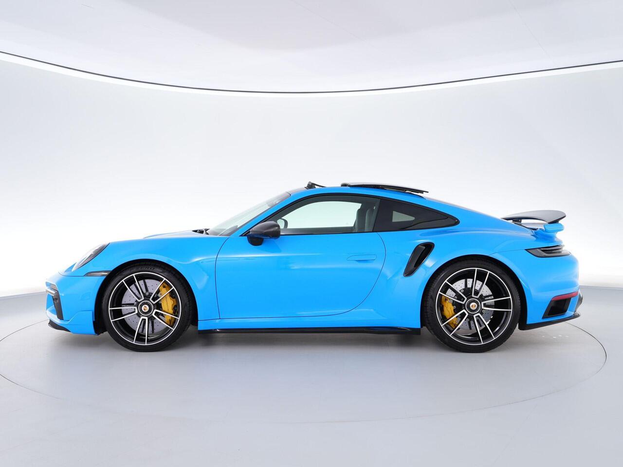 Porsche 911 Turbo S 3.8 650pk |dealer onderhouden|Aero-pakket|wrap|lift|Burmester|sport-chrono|PDCC|sportuitlaat|360|panoramadak|memory|18-voudig|stoelverwarming & verkoeling|