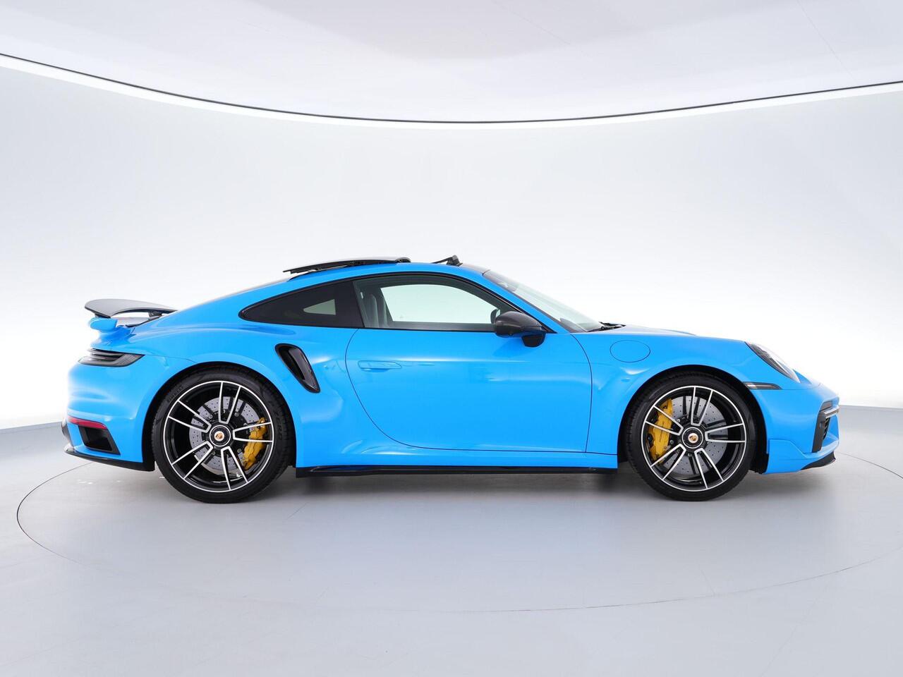 Porsche 911 Turbo S 3.8 650pk |dealer onderhouden|Aero-pakket|wrap|lift|Burmester|sport-chrono|PDCC|sportuitlaat|360|panoramadak|memory|18-voudig|stoelverwarming & verkoeling|
