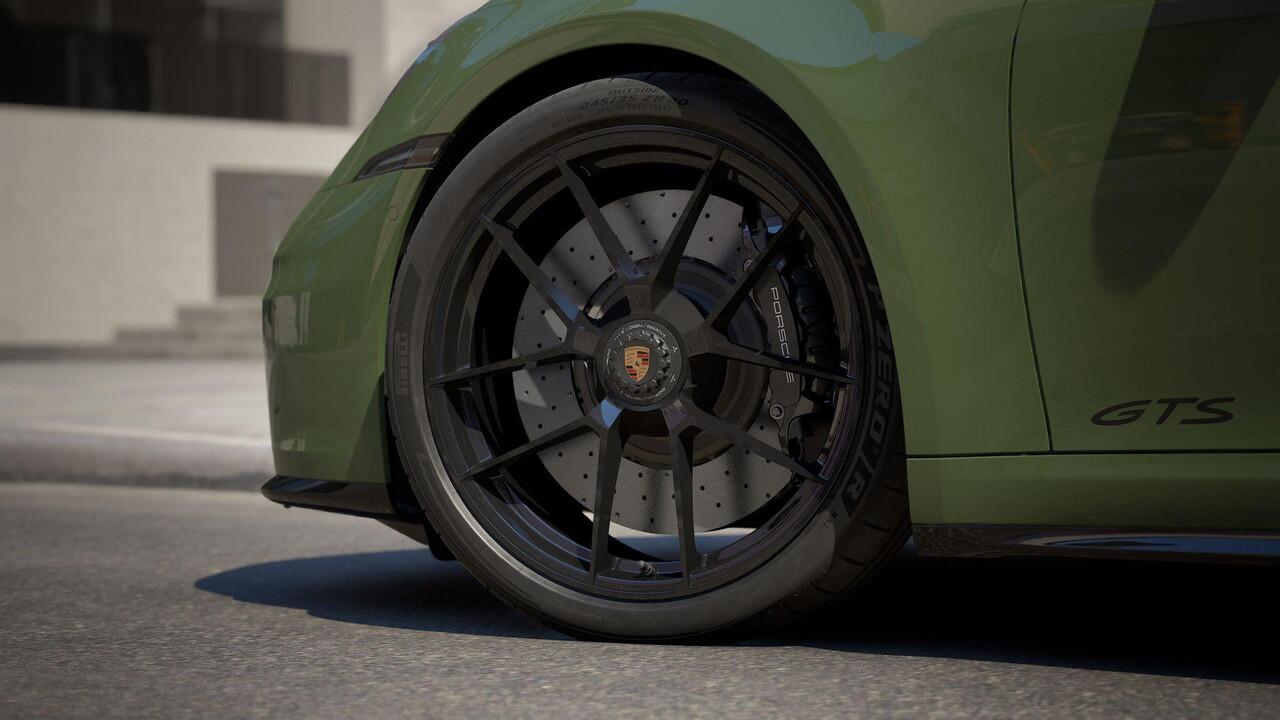 Porsche 911 3.6 T-Hybrid Targa 4 GTS, PTS Natoolive, noselift, Bose, 21", sport chrono, stl.ventilatie, matrix-LED, ACC, memory, privacy, NP313k