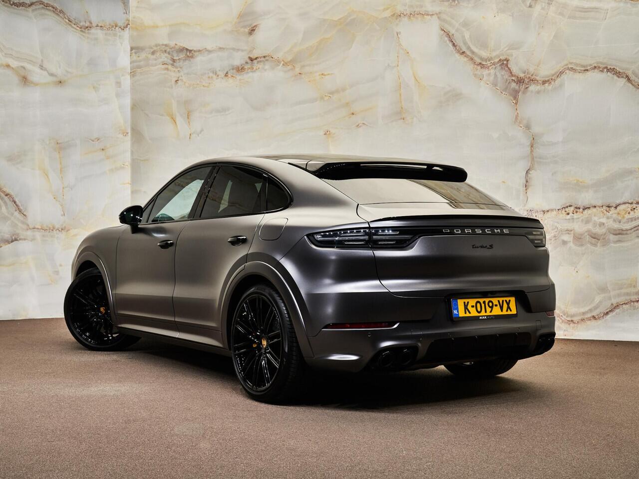 Porsche CAYENNE Coupé 4.0 Turbo S E-Hybrid, TechArt, Target Blu Eye, Stinger, SportDesign, pano, 4W-best, luchtv., matrix-LED, NP222k