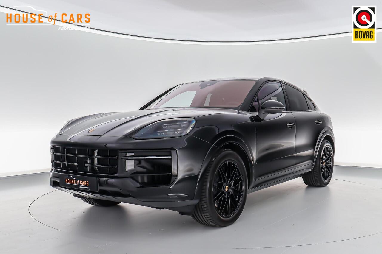 Porsche CAYENNE Coupé 3.0 470pk E-Hybrid |BTW-auto|panoramadak|passenger display|achteras besturing|Burmester|memory|standkachel|sport design|sport chrono|18-voudig|HUD|PDLS|luchtvering|sportuitlaat|21" lichtmetalen velgen|