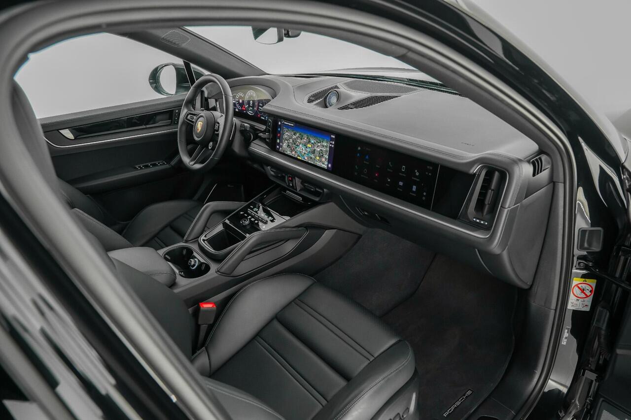 Porsche CAYENNE Coupé 3.0 470pk E-Hybrid |BTW-auto|panoramadak|passenger display|achteras besturing|Burmester|memory|standkachel|sport design|sport chrono|18-voudig|HUD|PDLS|luchtvering|sportuitlaat|21" lichtmetalen velgen|