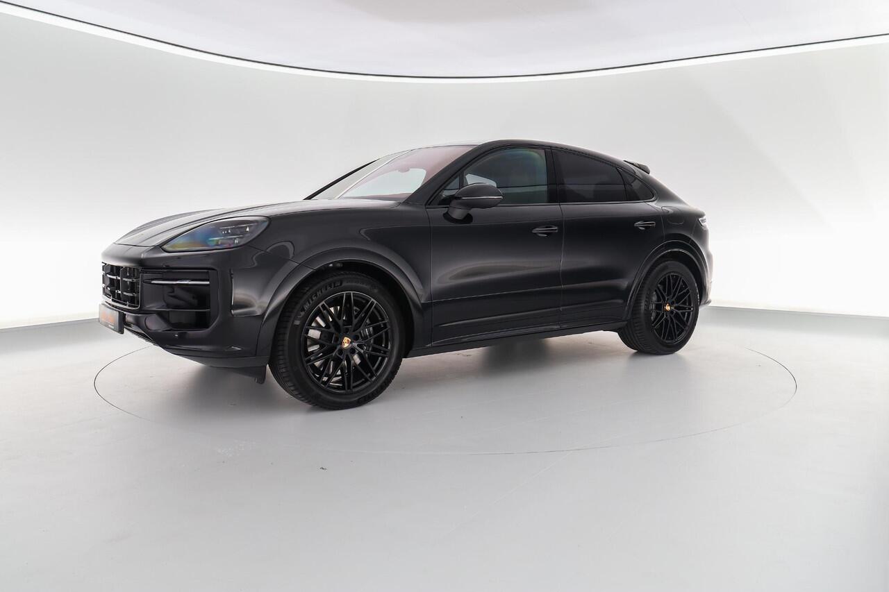 Porsche CAYENNE Coupé 3.0 470pk E-Hybrid |BTW-auto|panoramadak|passenger display|achteras besturing|Burmester|memory|standkachel|sport design|sport chrono|18-voudig|HUD|PDLS|luchtvering|sportuitlaat|21" lichtmetalen velgen|