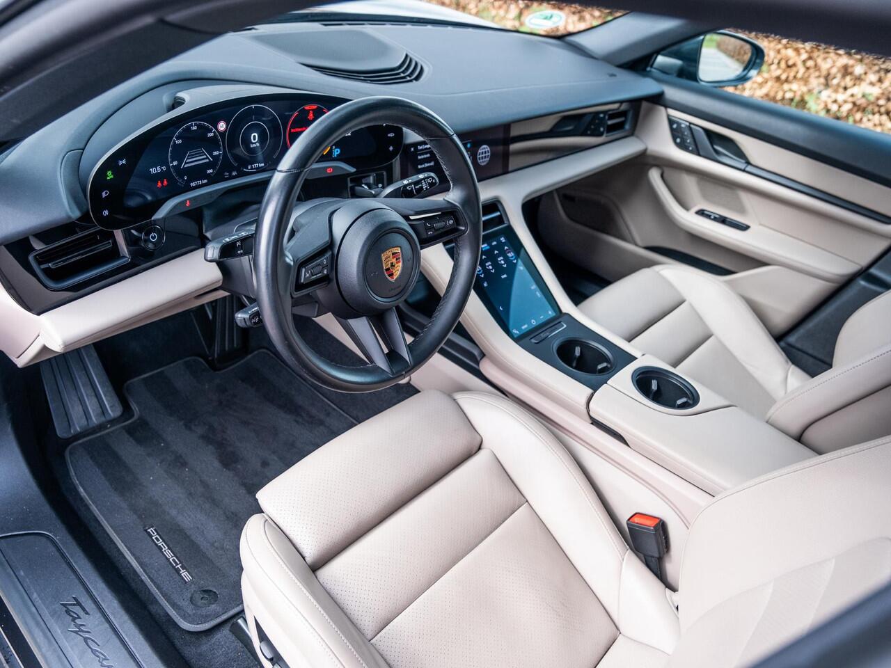 Porsche Taycan Sport Turismo 93 kWh | Innodrive | Achterasbesturing | Bose Surround Premium Sound | Adap Luchtvering | Volleder | Stoelenpack 14 weg elek | Parkeerpack | 360Cam | 19" Exclusive LM | Etc..