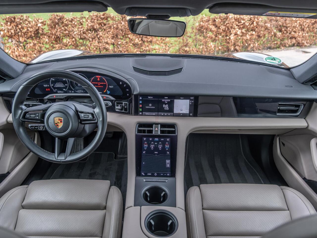 Porsche Taycan Sport Turismo 93 kWh | Innodrive | Achterasbesturing | Bose Surround Premium Sound | Adap Luchtvering | Volleder | Stoelenpack 14 weg elek | Parkeerpack | 360Cam | 19" Exclusive LM | Etc..