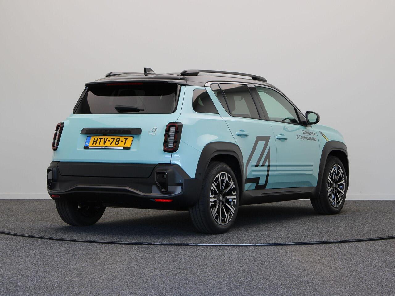 Renault 4 comfort range iconic 52 kWh | Active driver assist | Stoel- en stuurwielverwarming | Elek. bedienbare achterklep |