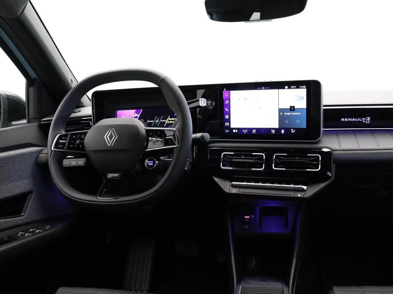 Renault 4 comfort range iconic 52 kWh | Active driver assist | Stoel- en stuurwielverwarming | Elek. bedienbare achterklep |