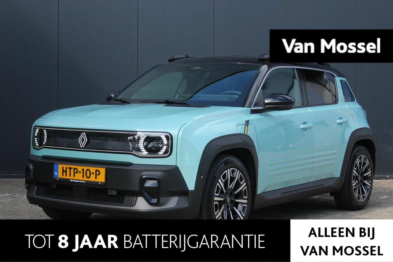 Renault 4 comfort range iconic 150Pk 52 kWh | Navigatie Via Google | Apple & Android Carplay | Parkeersensoren Voor & Achter | Achteruitrijcamera | Adaptieve Cruise Control | Privacy Glass | Keyless entry | Elektrische Achterklep |
