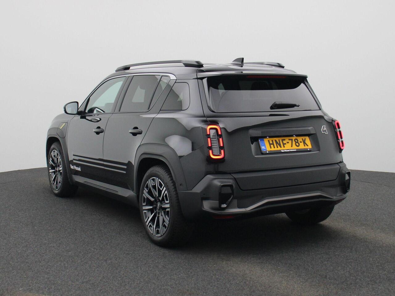 Renault 4 comfort range iconic 52 kWh | Pack Advanced Driving Assist | Harman Kardon Audio | Camera | Stoel- & Stuurwielverwarming | Lederen Bekleding | 18" LMV | Android Automotive | LED | Keyless | Draadloze Apple Carplay & Android Auto