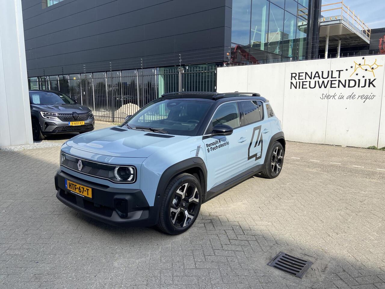 Renault 4 comfort range techno 52 kWh / Google assist /Parkeersensoren/achteruit rij camera/Climate control / Demo zuidoost / vraag naar beschikbaarheid
