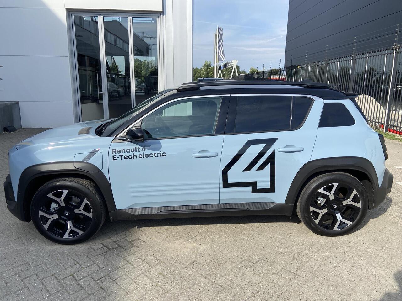 Renault 4 comfort range techno 52 kWh / Google assist /Parkeersensoren/achteruit rij camera/Climate control / Demo zuidoost / vraag naar beschikbaarheid