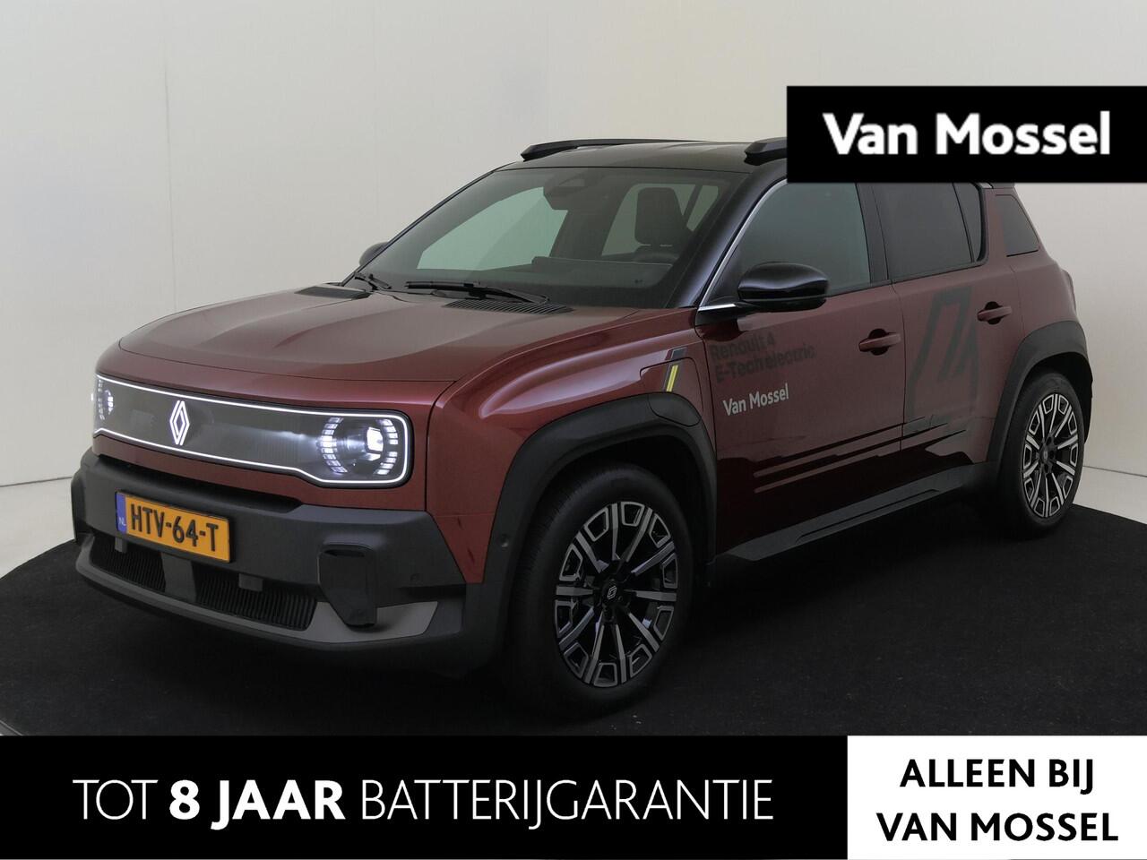 Renault 4 comfort range iconic 150PK 52 kWh | Navigatie Via Google | Apple & Android Carplay | Parkeersensoren Voor & Achter | Achteruitrijcamera | Adaptieve Cruise Control | Privacy Glass | Keyless entry | Elektrische Achterklep |