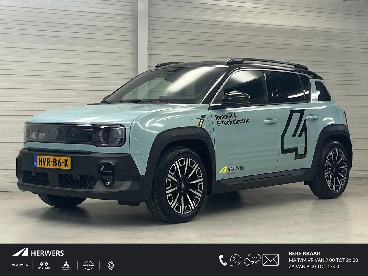 Renault 4 comfort range iconic 52 kWh pack advanced driving assist / adapter V2L