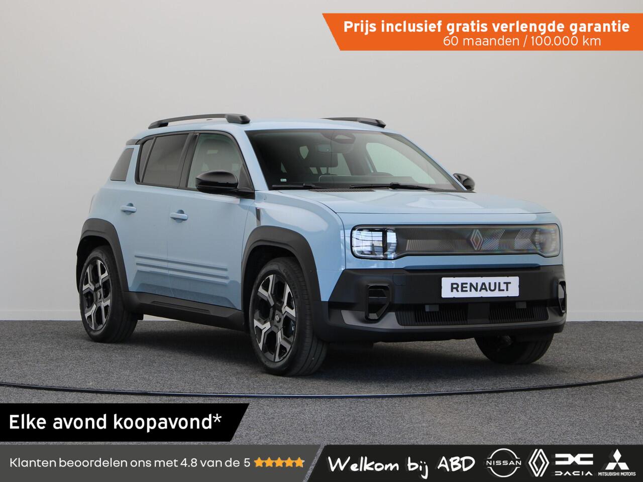 Renault 4 comfort range techno 52 kWh | Vijf jaar garantie | Stoel- en stuurwielverwarming | Adaptieve cruise control | 18" Lichtmetalen velgen |