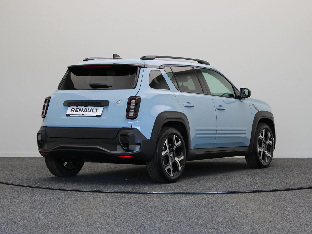 Renault 4 comfort range techno 52 kWh | Vijf jaar garantie | Stoel- en stuurwielverwarming | Adaptieve cruise control | 18" Lichtmetalen velgen |
