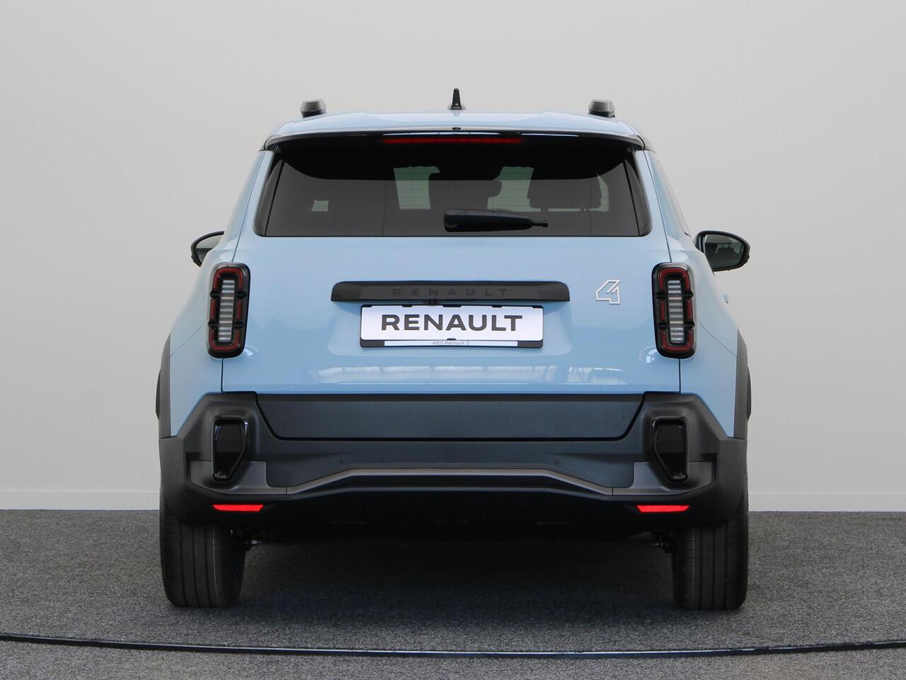 Renault 4 comfort range techno 52 kWh | Vijf jaar garantie | Stoel- en stuurwielverwarming | Adaptieve cruise control | 18" Lichtmetalen velgen |