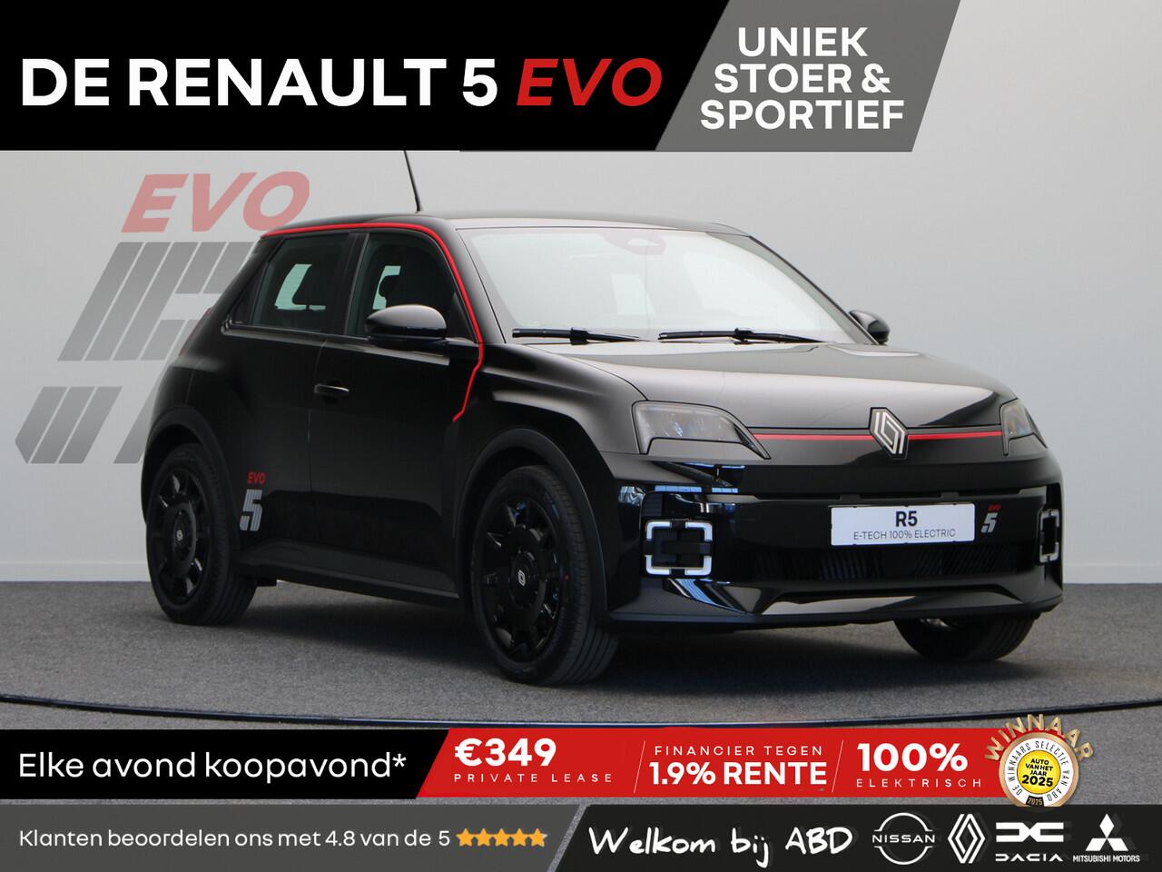 Renault 5 EVO Urban Range 120pk 40 kWh | Exclusief bij ABD | Vol opties | Sportief design | Carbon | Demo |