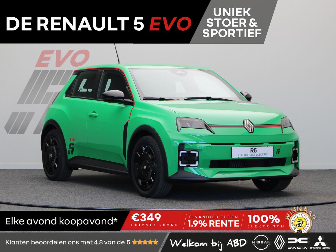 Renault 5 EVO Urban Range 120pk 40 kWh | Exclusief bij ABD | Vol opties | Sportief design | Carbon |