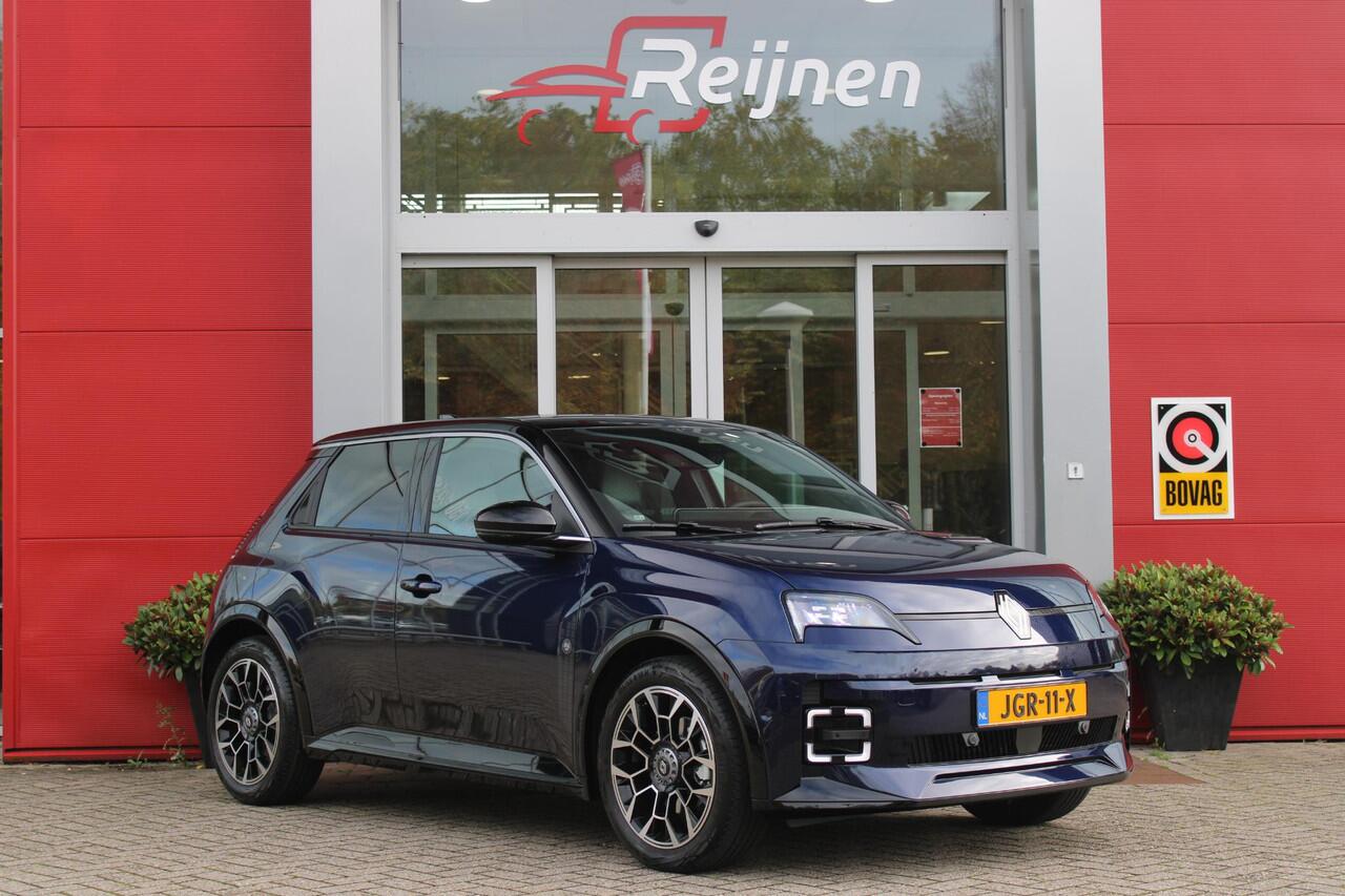 Renault 5 150PK COMFORT RANGE ROLAND-GARROS 52 kWh | NAVIGATIE SYSTEEM MET GOOGLE INTERGRATIE | HARMAN KARDON PREMIUM AUDIO | FULL LED KOPLAMPEN MET MICRO-OPTICS EN FRANSE VLAG | 10"R-LINK MULTIMEDIA | 18"GRONO LICHTMETALEN VELGEN | TWO-TONE CAROSSERIE KLEUR I.C.M.