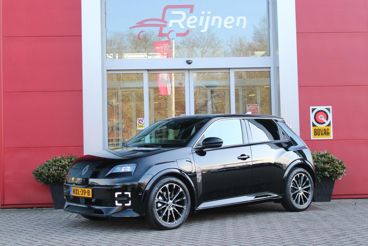 Renault 5 150PK COMFORT RANGE ICONIC CINQ 52 kWh | NAVIGATIE SYSTEEM MET GOOGLE INTERGRATIE | HARMAN KARDON PREMIUM AUDIO | FULL LED KOPLAMPEN MET MICRO-OPTICS EN FRANSE VLAG | 10"R-LINK MULTIMEDIA | 18"GRONO LICHTMETALEN VELGEN | WARM TITANIUM DAKLIJSTEN | ELEKTRI