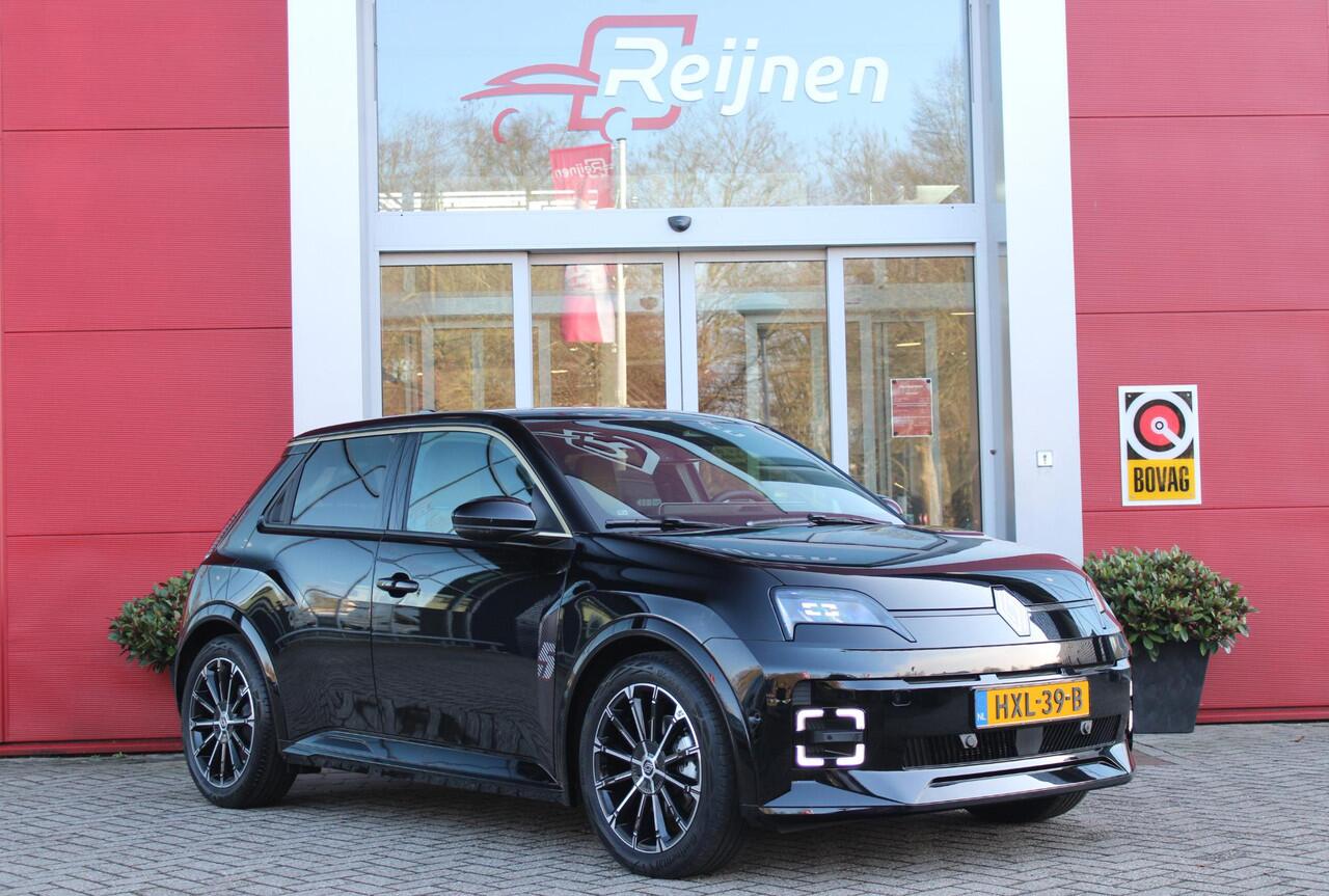 Renault 5 150PK COMFORT RANGE ICONIC CINQ 52 kWh | NAVIGATIE SYSTEEM MET GOOGLE INTERGRATIE | HARMAN KARDON PREMIUM AUDIO | FULL LED KOPLAMPEN MET MICRO-OPTICS EN FRANSE VLAG | 10"R-LINK MULTIMEDIA | 18"GRONO LICHTMETALEN VELGEN | WARM TITANIUM DAKLIJSTEN | ELEKTRI