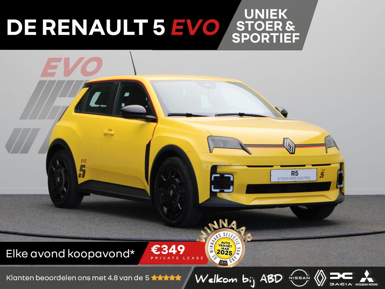 Renault 5 EVO Urban Range 120pk 40 kWh | Exclusief bij ABD | Vol opties | Sportief design | Carbon |