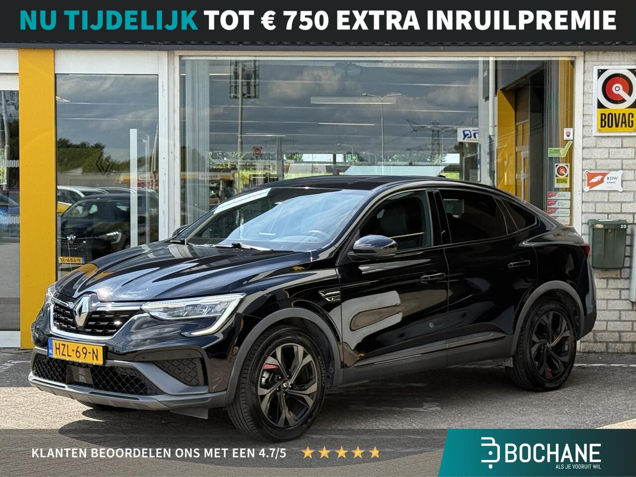 Renault Arkana 1.6 E-Tech Hybrid 145 R.S. Line | Navigatie | 360° graden camera | Climate Control | Leder | Cruise Control adaptief | Parkeersensoren | Stoel & stuur verwarming |