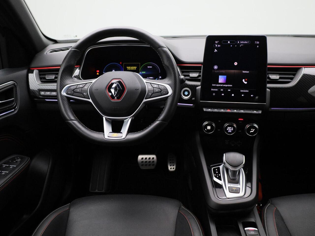 Renault Arkana 1.6 E-Tech Hybrid 145 R.S. Line | Lederen Bekleding | Adaptieve Cruise Control | Stoel- & Stuurwielverwarming | Camera | Blind Spot Warning | PDC Rondom | Elektrisch Verstelbare Stoelen | Keyless | LED Pure Vision | Apple Carplay & Android Auto