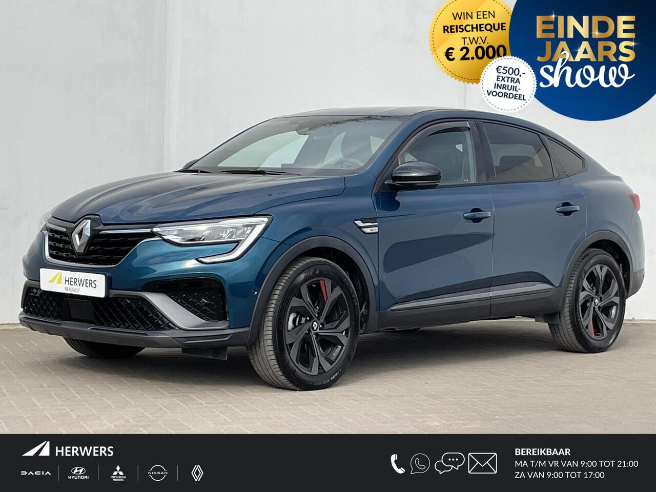 Renault Arkana 1.6 E-Tech Hybrid 145 R.S. Line / Adaptieve Cruise Control / Stuur- en stoelverwarming / Apple Carplay Android / Achteruitrij camera / Navi groot scherm / Leder