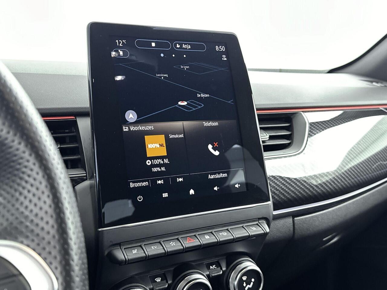 Renault Arkana 1.6 E-Tech Hybrid R.S. Line 145PK | Automaat | Trekhaak | Adaptieve Cruise Control | Stoel- en Stuurverwarming | Lederen Bekleding | Apple CarPlay & Android Auto