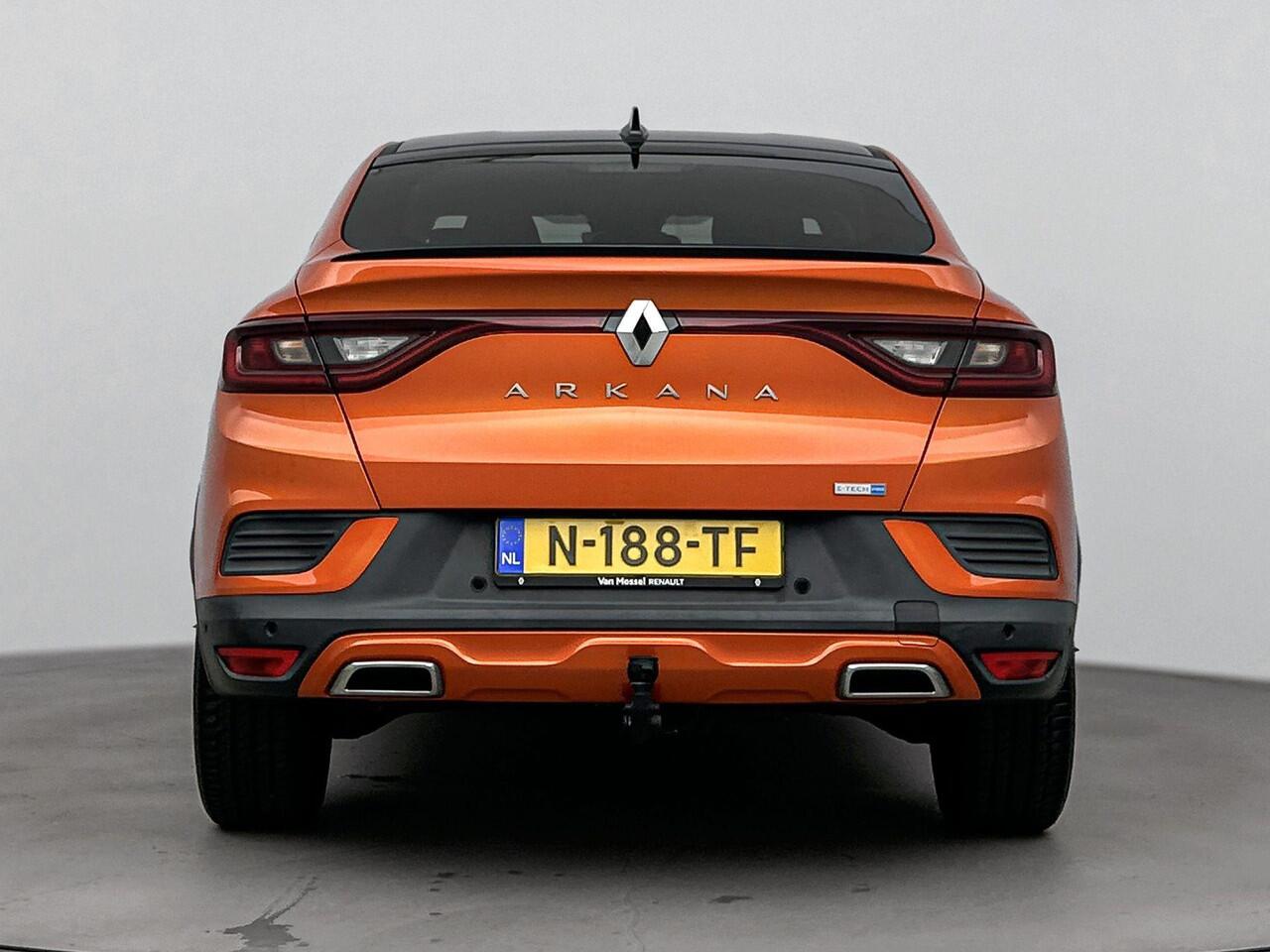 Renault Arkana 1.6 E-Tech Hybrid 145Pk R.S. Line | Navigatie | Bose Geluidssysteem | Climate Control | Cruise Control Adaptief | Apple Carplay/Android Auto | Trekhaak Wegklapbaar | Parkeersensoren incl. Camera | Stoel-en Stuurwielverwarming |